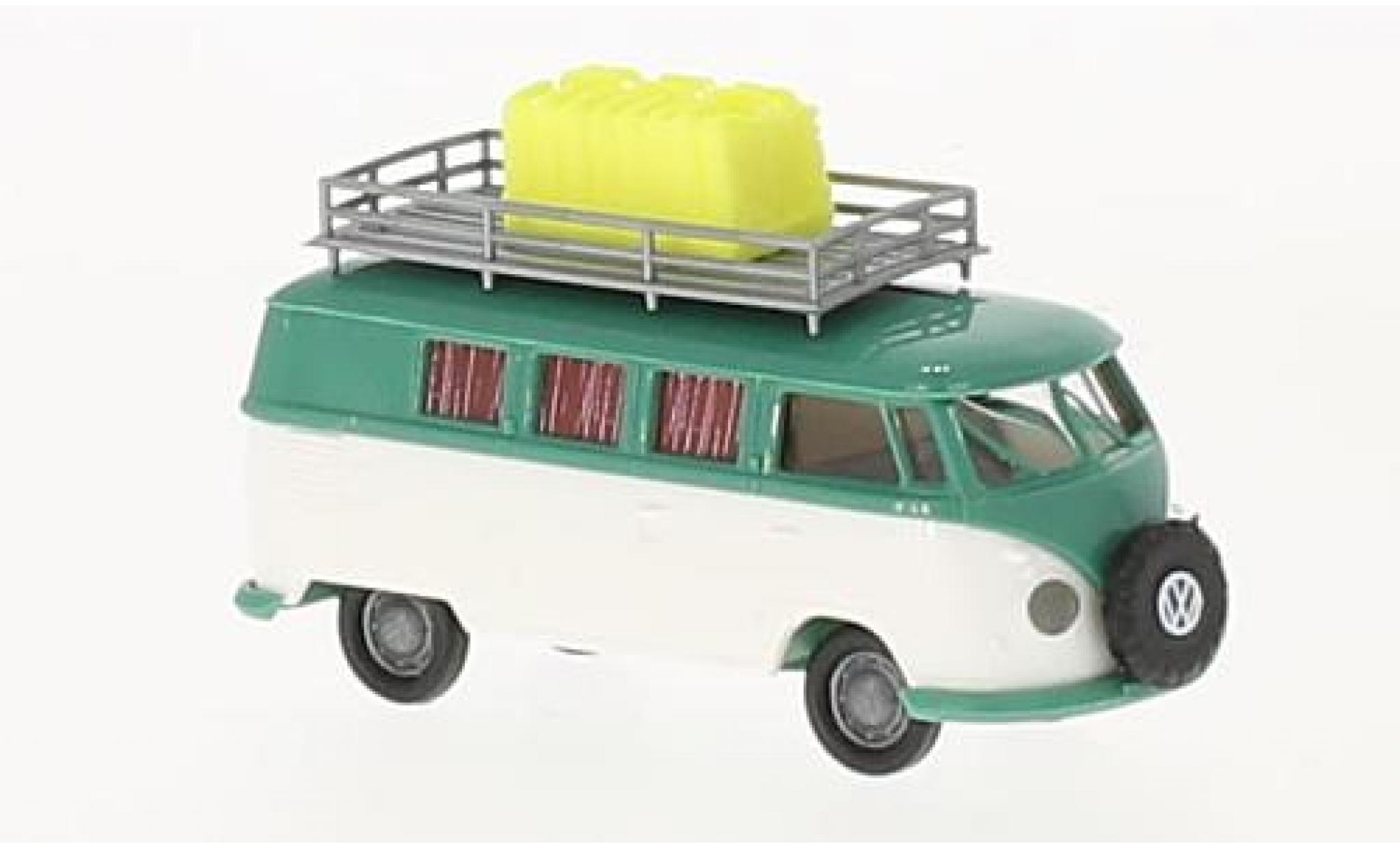Volkswagen T1 1/87 Brekina b Camper Weltenmbummler avec Benzinkanistern modelauto