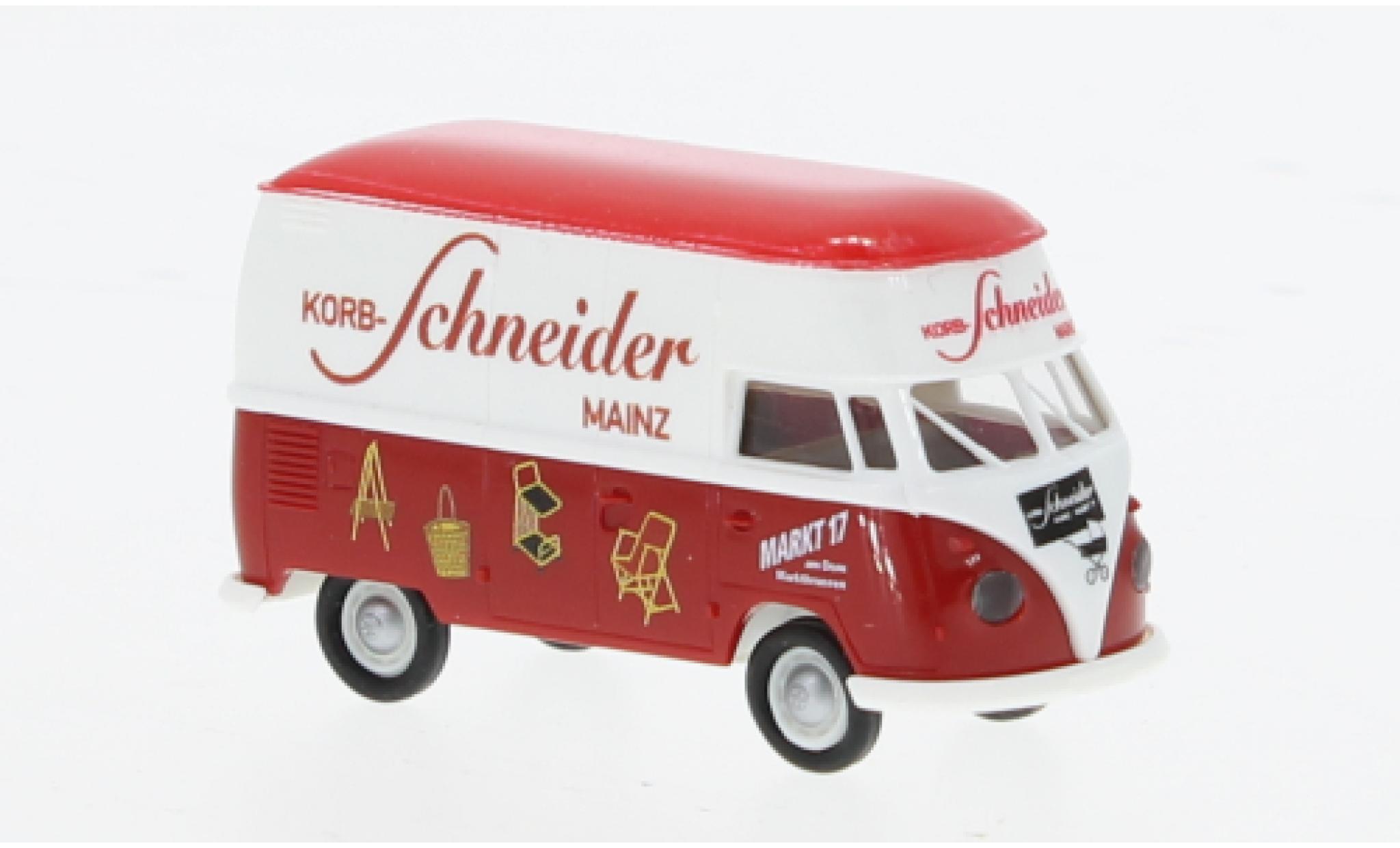 Volkswagen T1 1/87 Brekina b Gro&szlig;raum-Kasten Korb Schneider 1960 1:87 modelauto