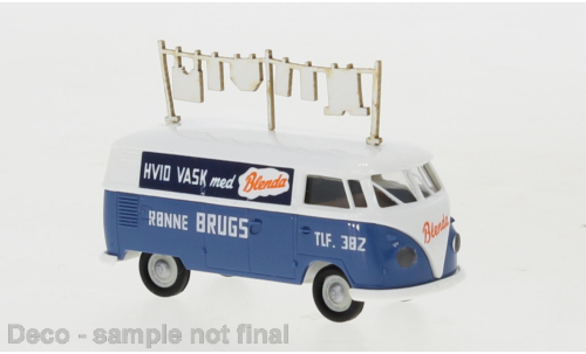 Volkswagen T1 1/87 Brekina b Kasten Ronne Brugs - Blenda 1960 modelauto