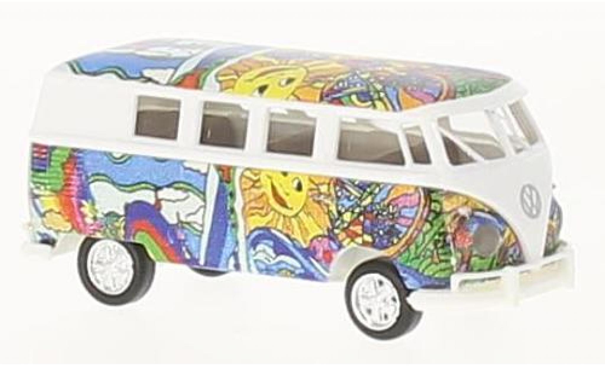 Volkswagen T1 1/87 Brekina b Stationwagen Hippie Bus modelauto