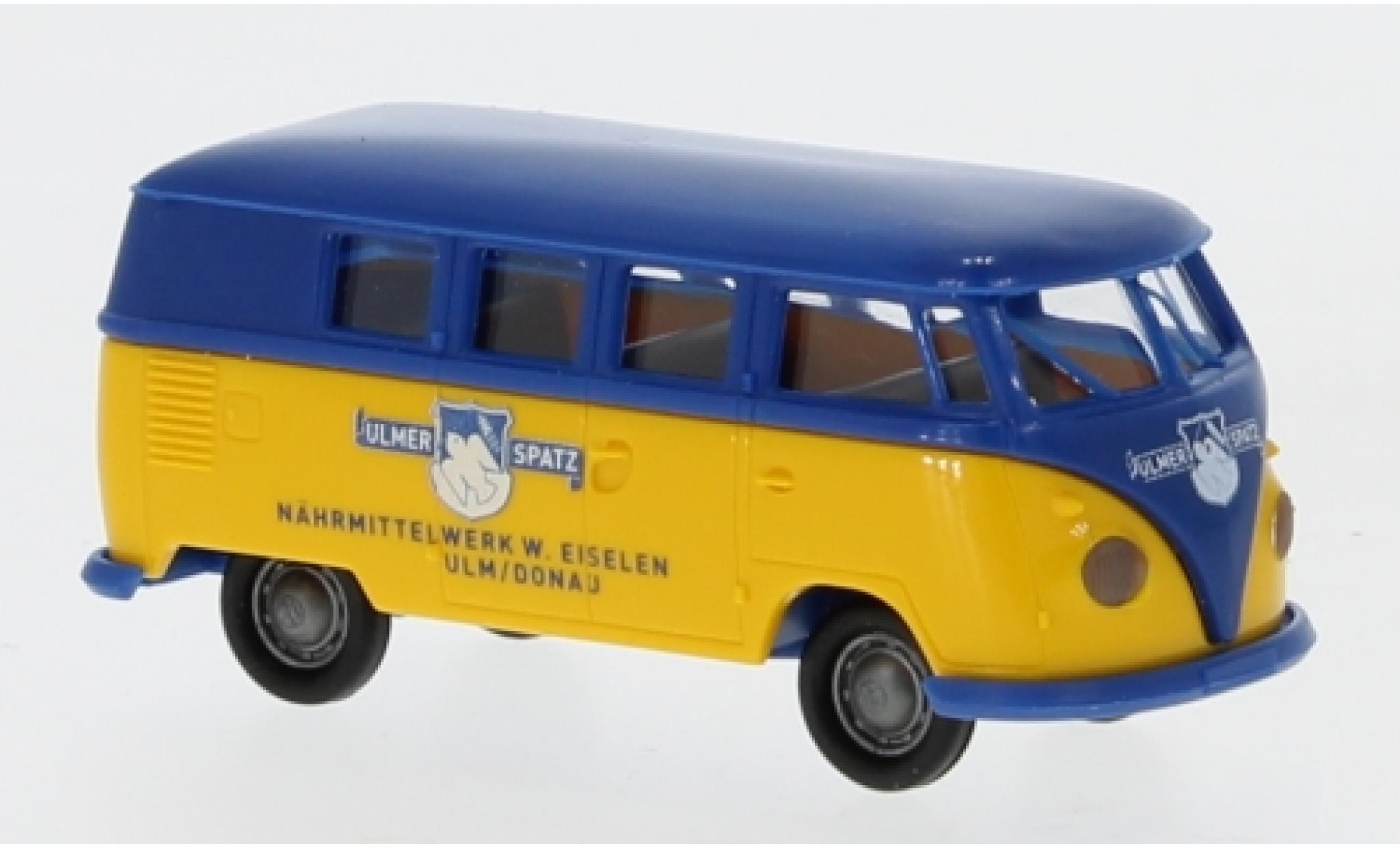 Volkswagen T1 1/87 Brekina b Stationwagen Ulmer Spatz 1960 modelauto
