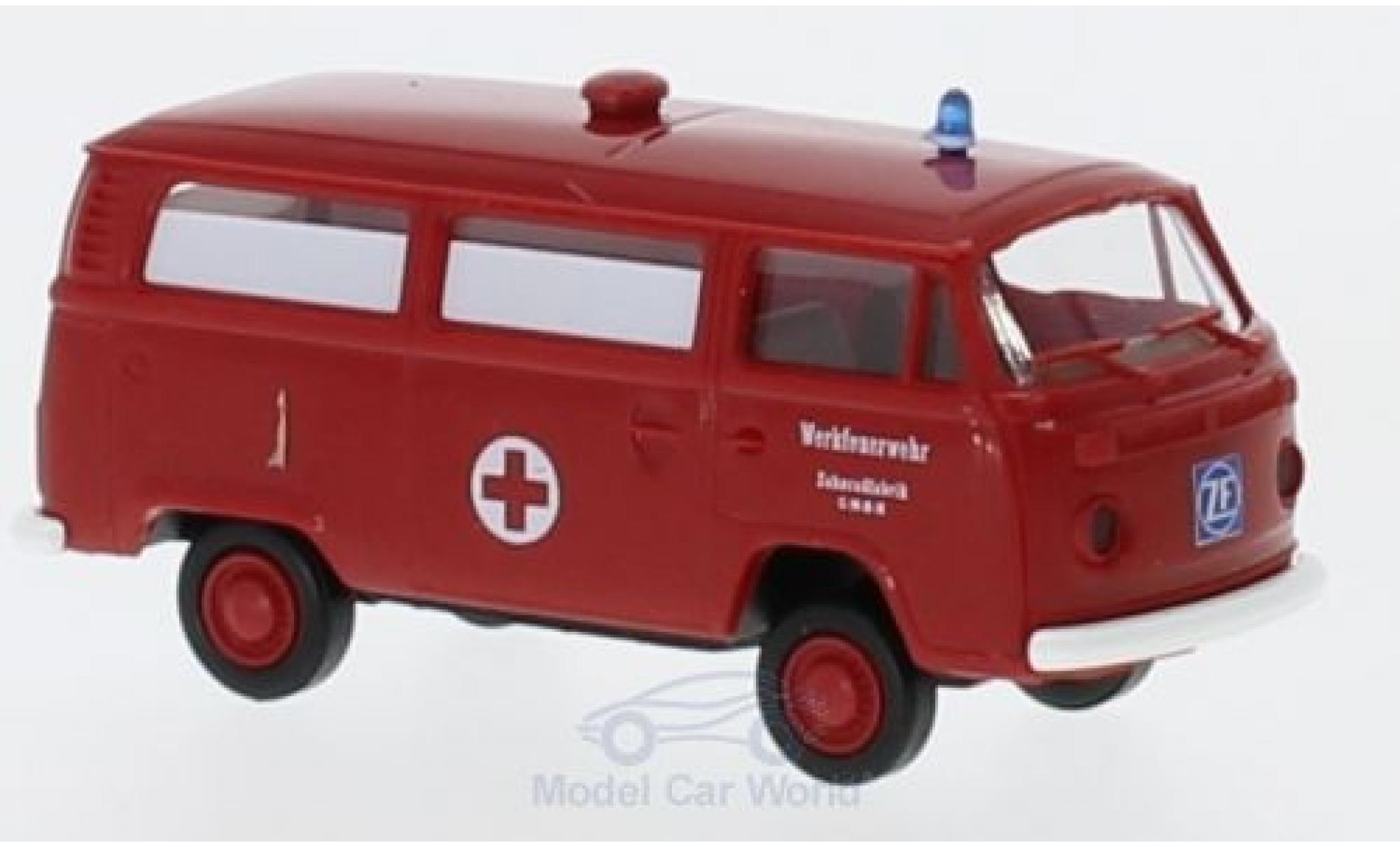 Volkswagen T2 B 1/87 Brekina Bus Werkfeuerwehr ZF modelauto