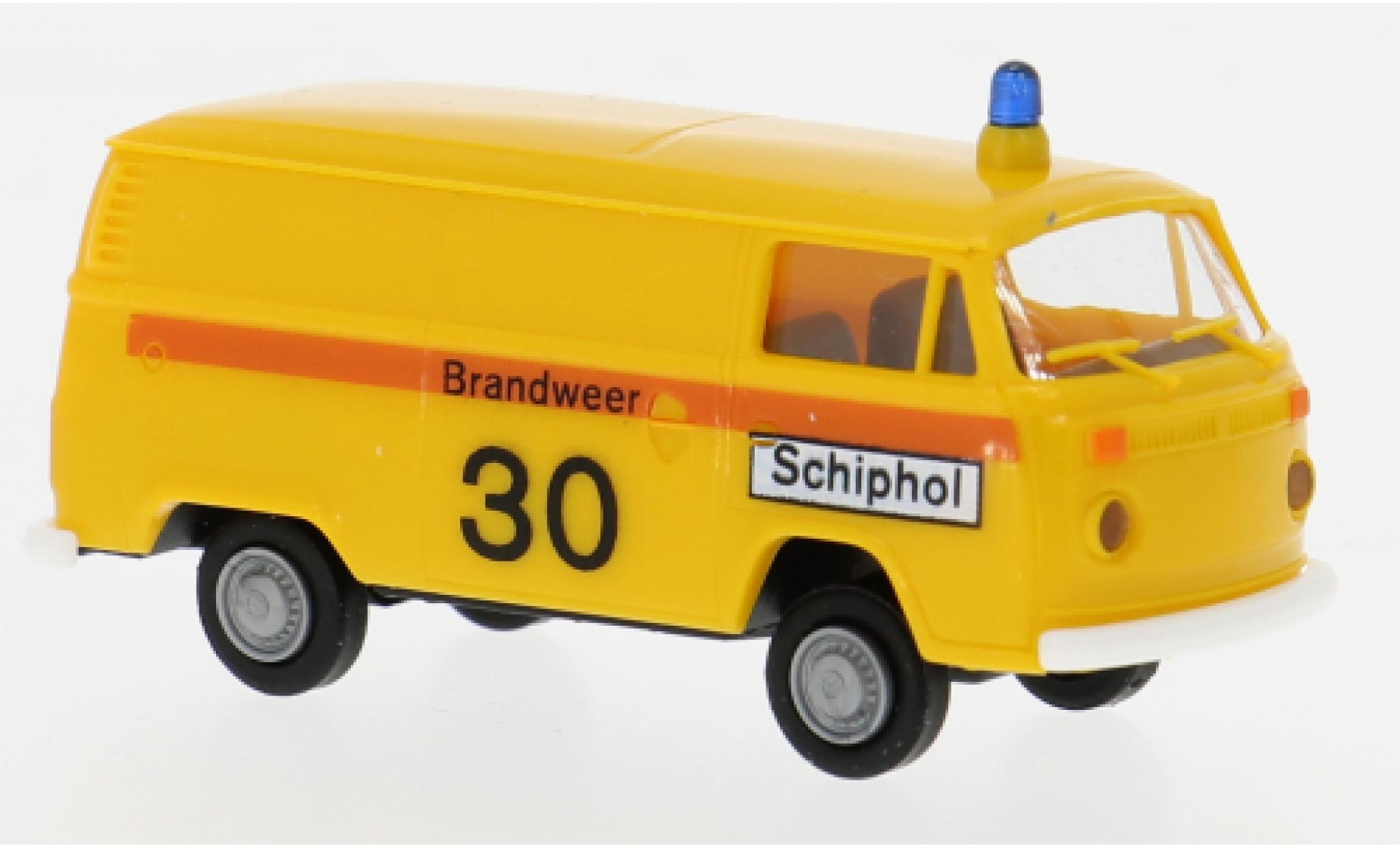 Volkswagen T2 1/87 Brekina Kasten 1973 Brandweer Schipol 1:87 modelauto