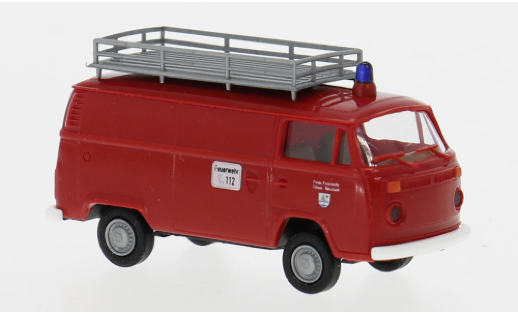 Volkswagen T2 1/87 Brekina Kasten 1973 Brandweer Titisee-Neustadt 1:87 modelauto