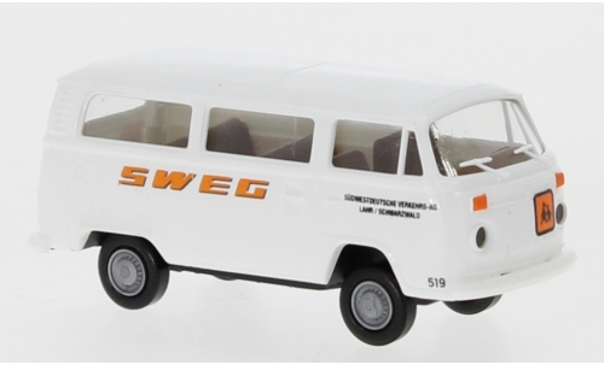 Volkswagen T2 1/87 Brekina Stationwagen SWEG 1972 modelauto