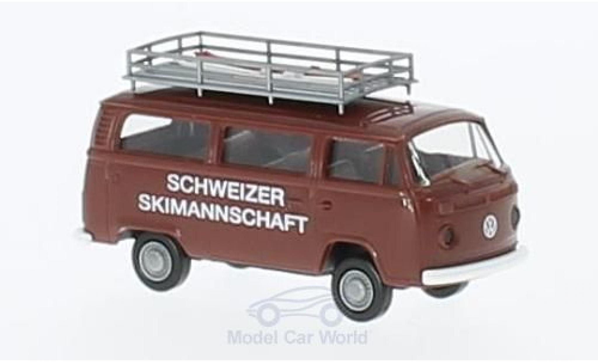 Volkswagen T2 1/87 Brekina Schweizer Skinationalmannschaft Stationwagen modelauto