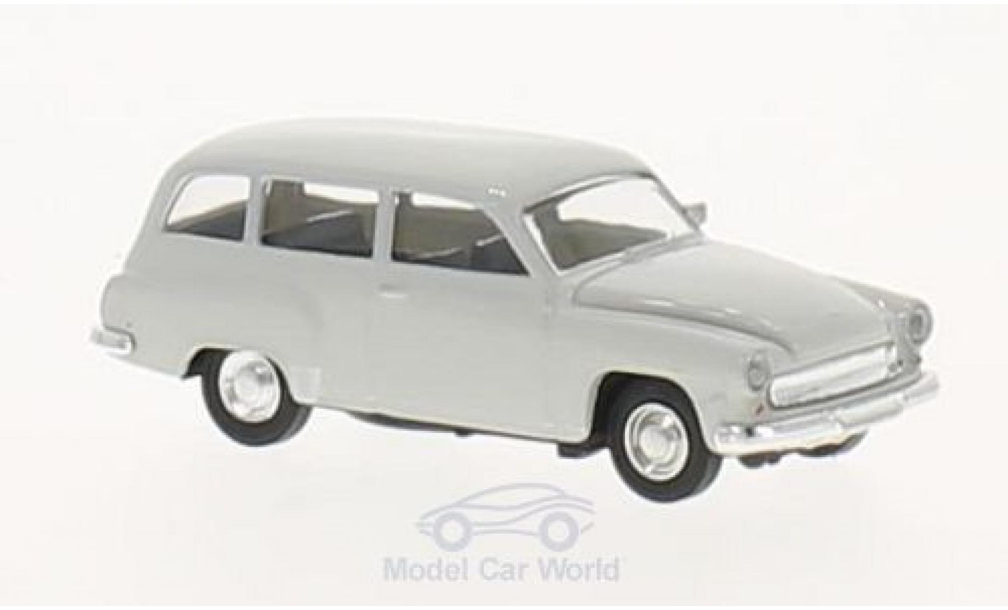 Wartburg 311 1/87 Brekina Stationwagen grijs modelauto