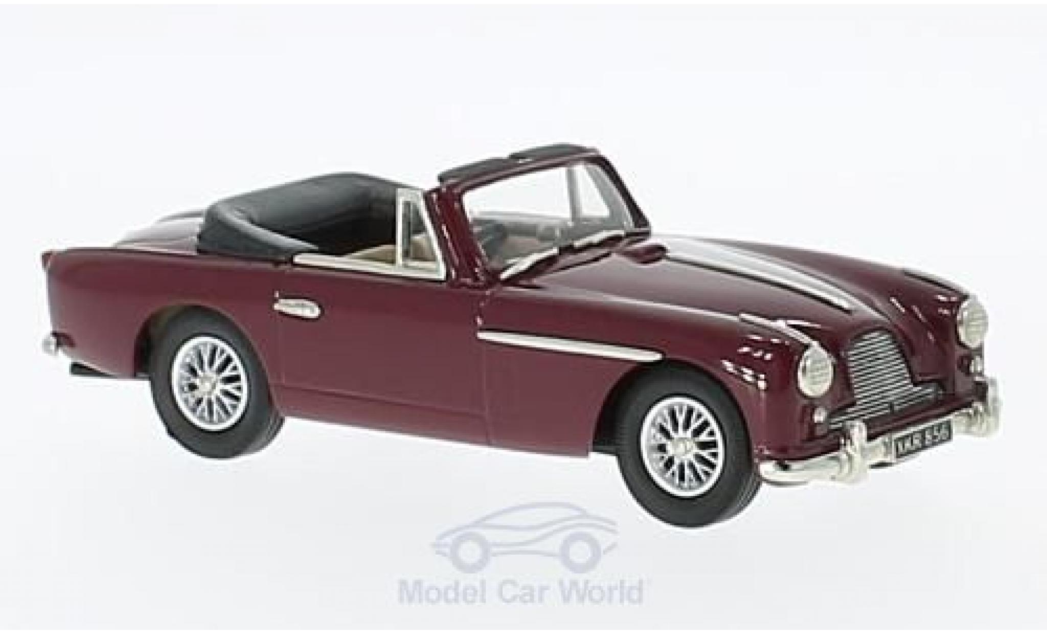Aston Martin DB2 1/43 Brooklin DB 2-4 MKII Cabriolet rood RHD 1956 modelauto