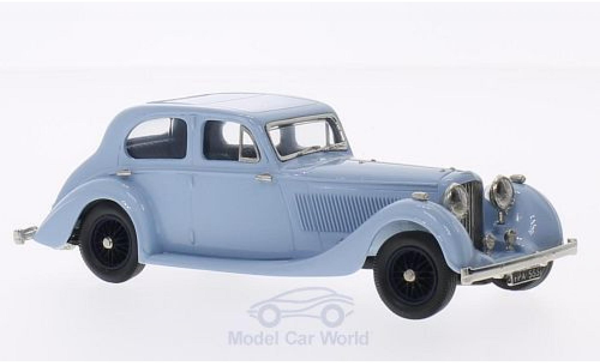 Bentley 4.5 1/43 Brooklin 4 1/4 Litre 4-door Barker blauw 1936 modelauto