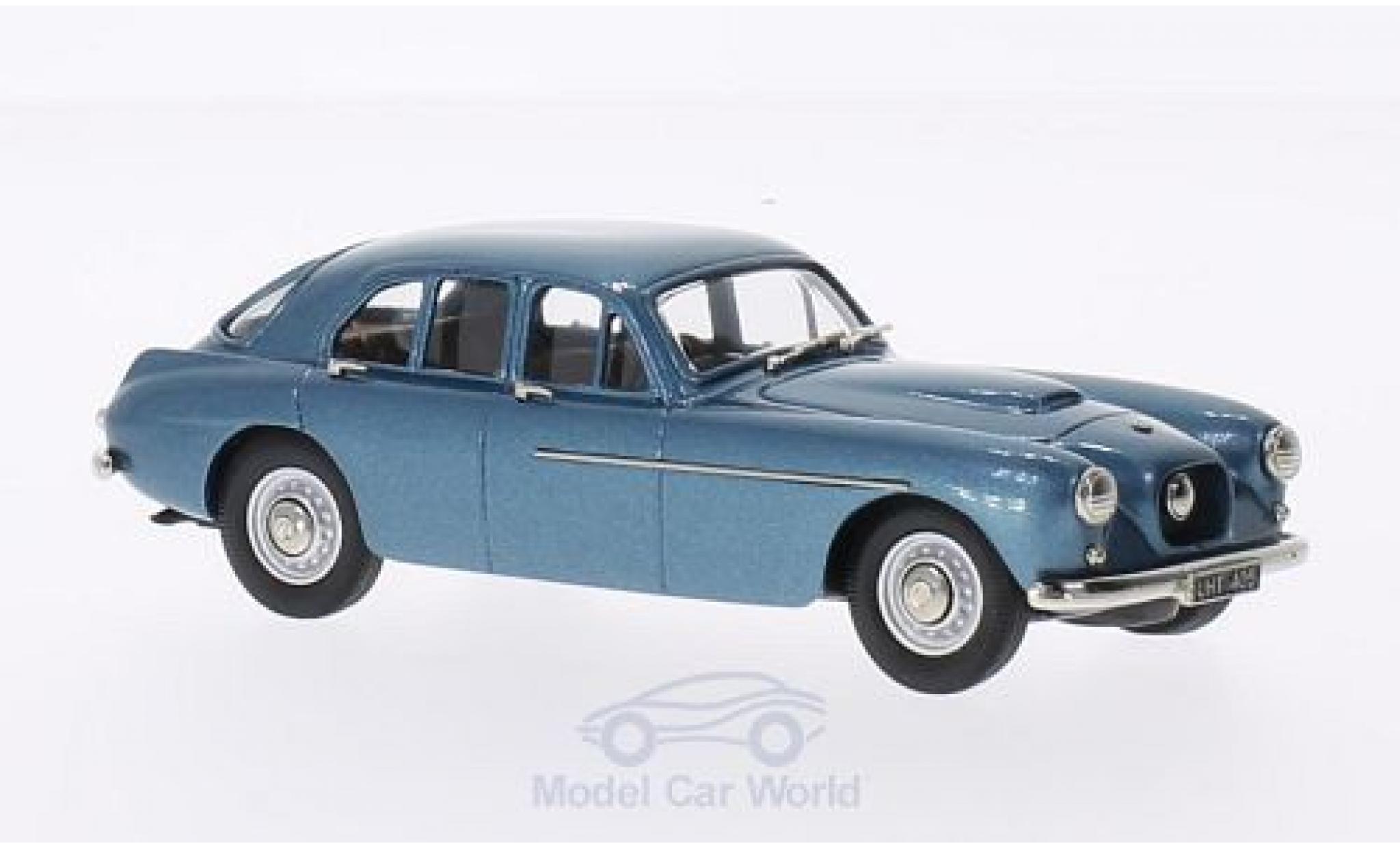 Bristol 405 1/43 Brooklin metallic blauw 1955 modelauto