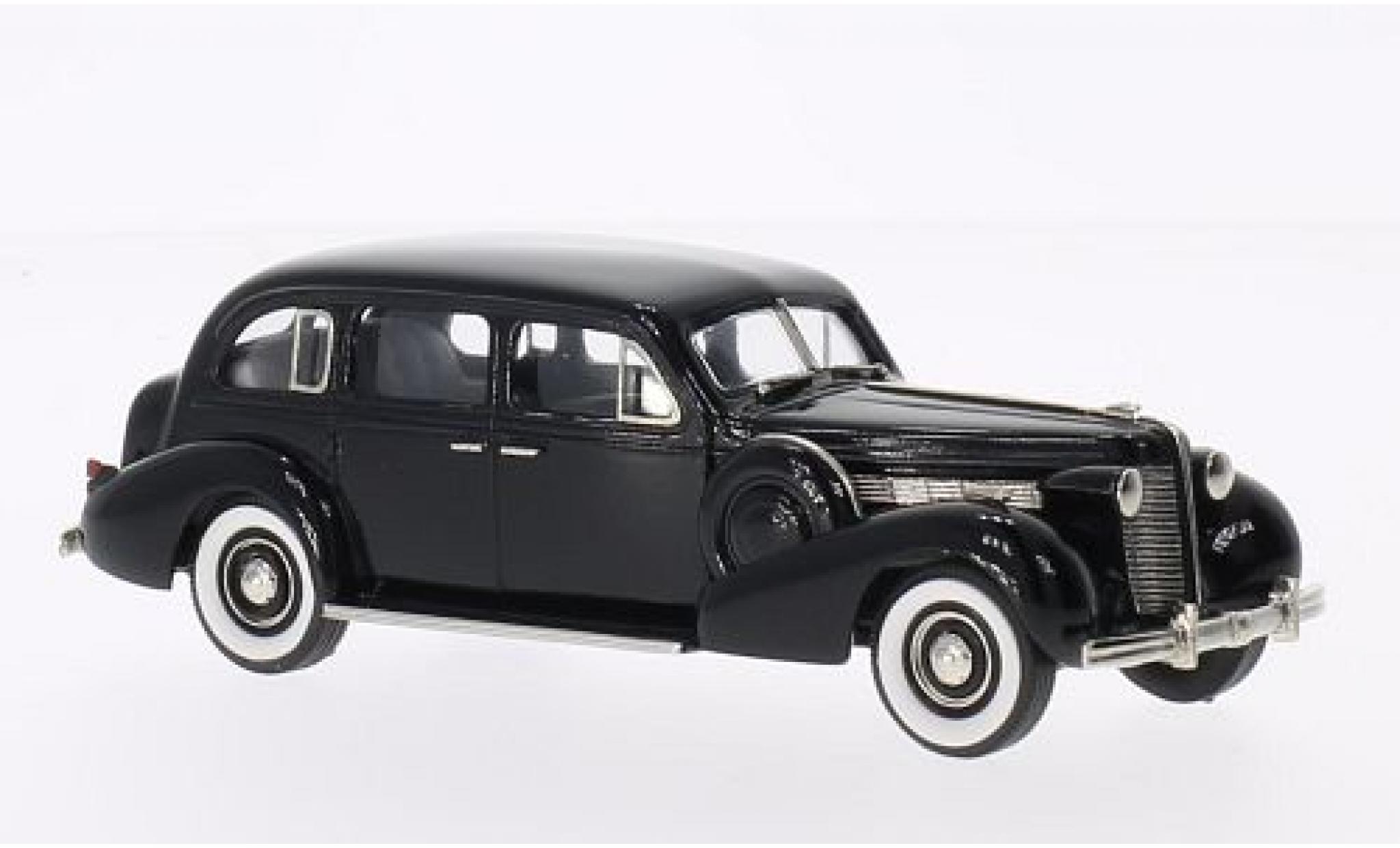 Buick Limited 1/43 Brooklin Sedan Model90-L zwart 1938 modelauto