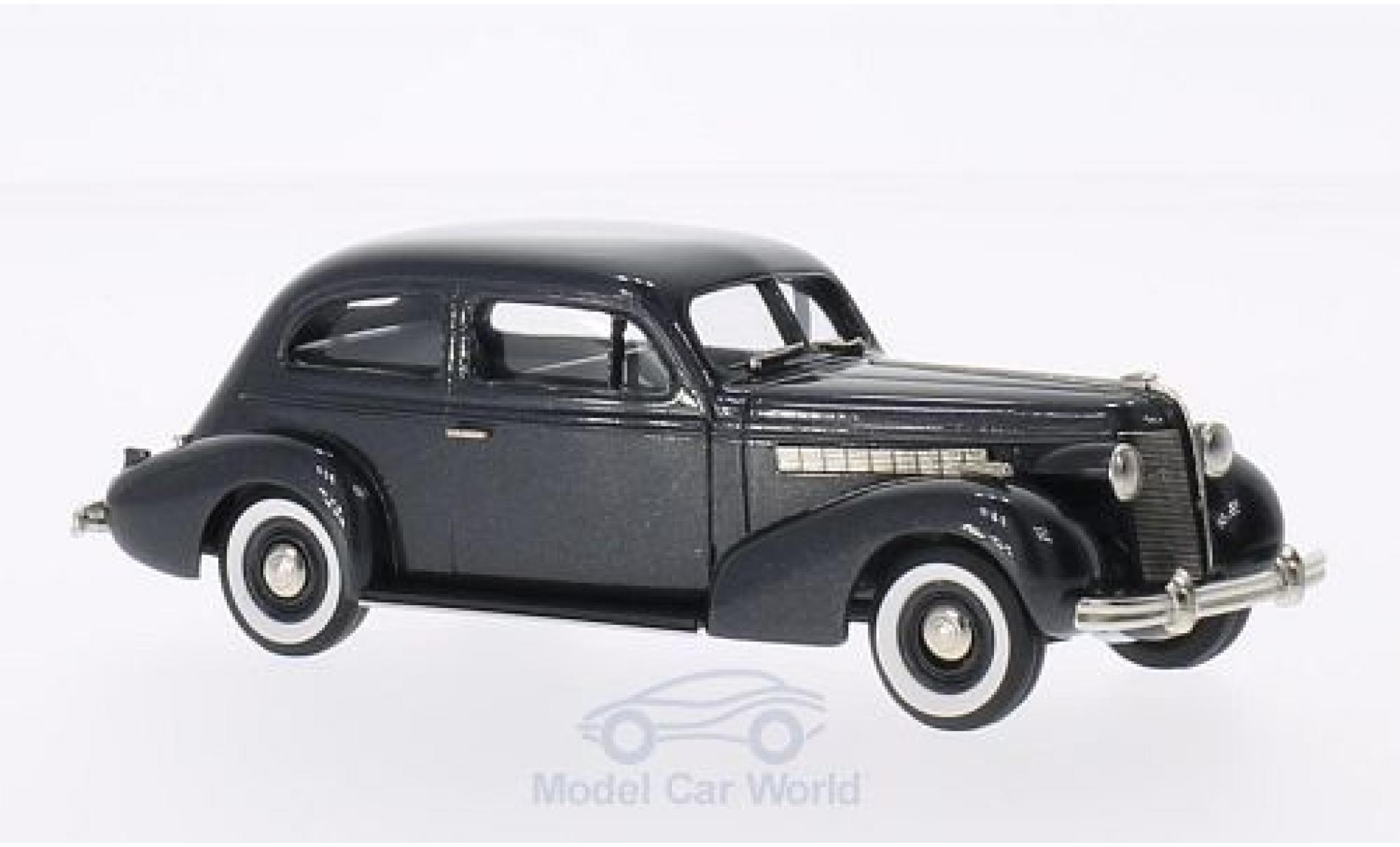 Buick Special 1/43 Brooklin 2-DR Plain Back 4-door Sedan M-44 metallic grijs 1937 modelauto