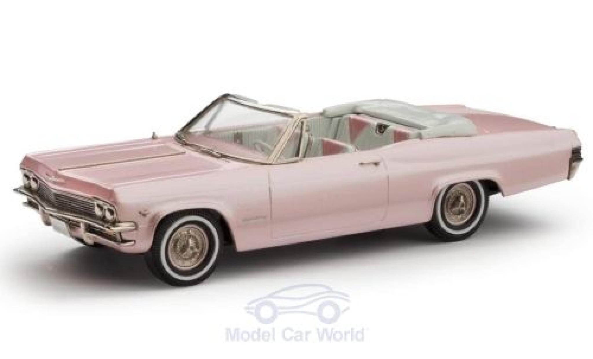 Chevrolet Impala 1/43 Brooklin Cabriolet metallic roze 1965 modelauto