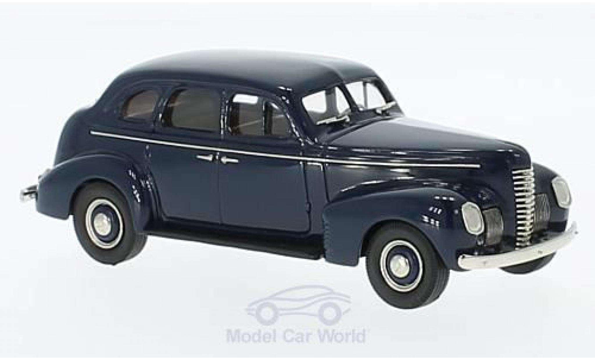 Nash Ambassador 1/43 Brooklin Eight 4-Door Sedan blauw 1939 modelauto