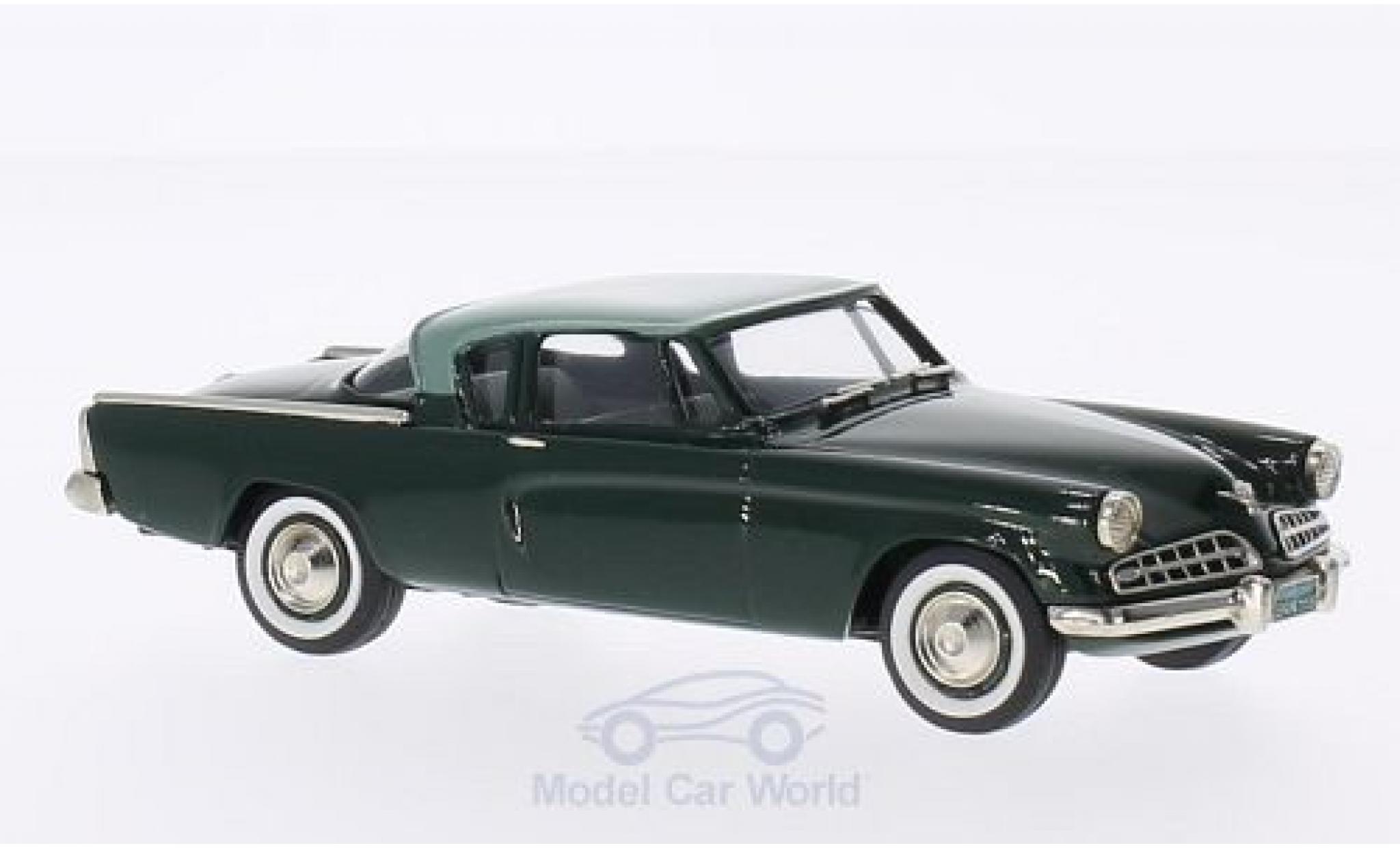 Studebaker Commander 1/43 Brooklin Coupe groen/groen 1954 modelauto