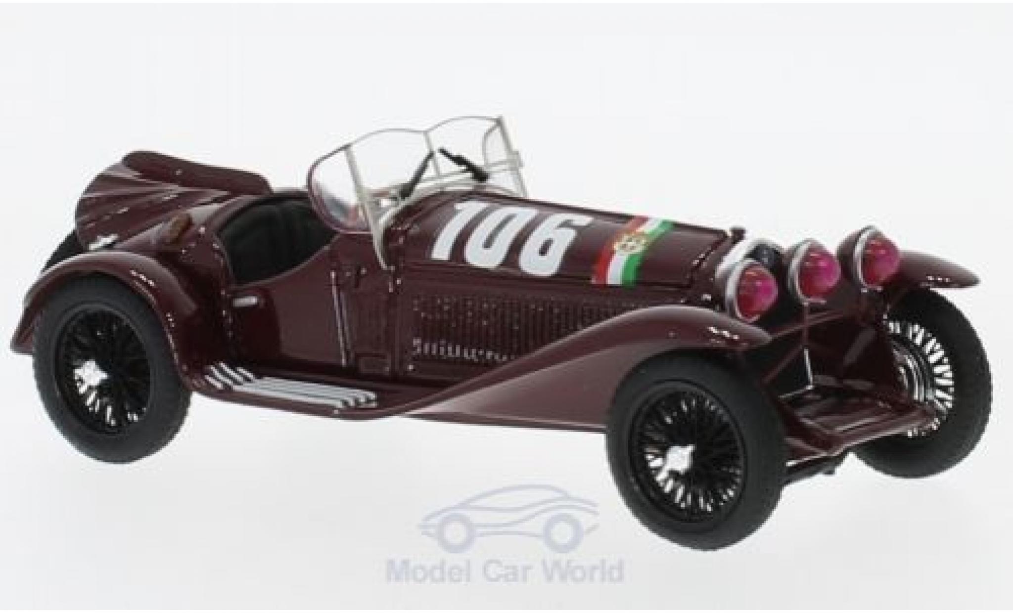 Alfa Romeo 2300 1/43 Brumm No.106 Mille Miglia 1932 B.Boracchini/A.Bignami modelauto