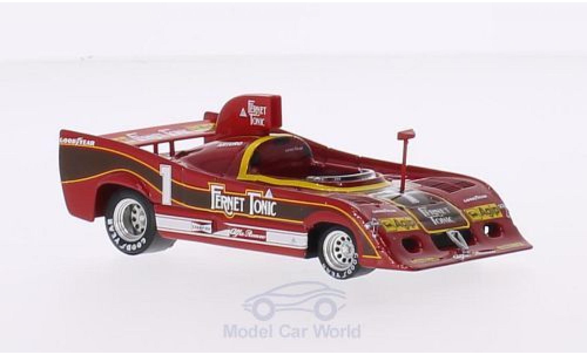 Alfa Romeo 33 1/43 Brumm SC 12 No.1 Targa Florio 1977 A.Merzario modelauto
