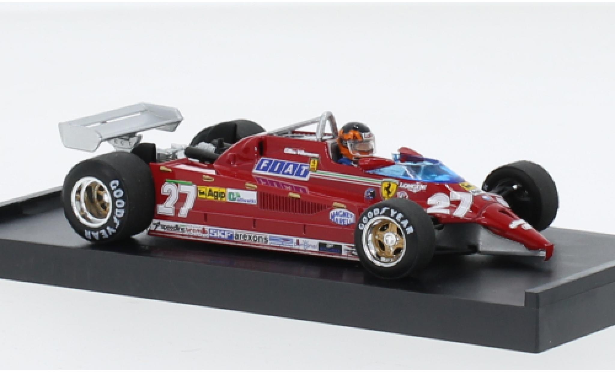 Ferrari 126 1/43 Brumm CK turbo No.27 Scuderia formule 1 Aeroporto di Treviso-Istrana 1981 modelauto