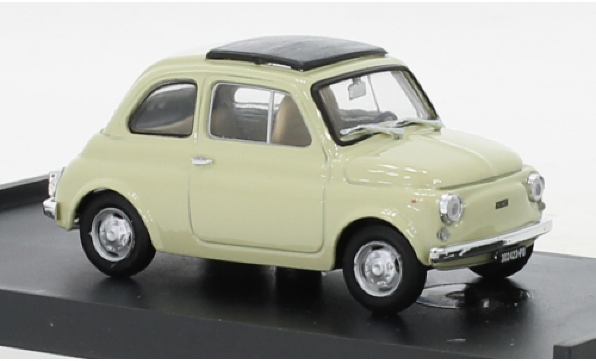 Fiat 500 1/43 Brumm R beige 1972 modelauto