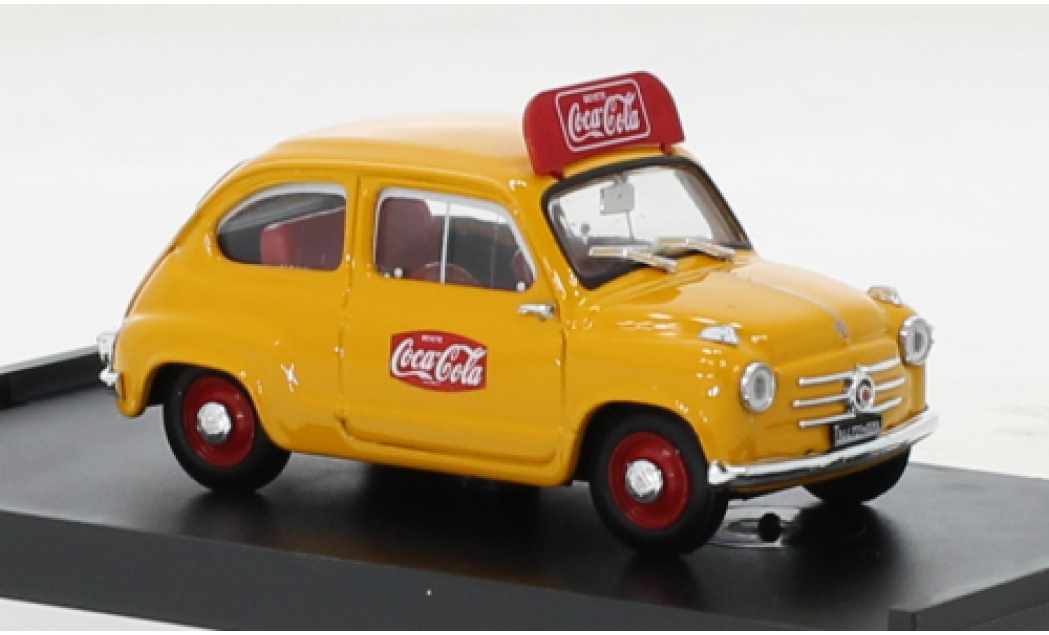 Fiat 600 1/43 Brumm Serie 1 Coca Cola 1960 modelauto