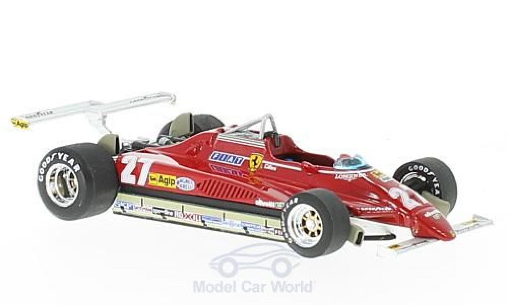 Ferrari 126 1/43 Brumm C2 Turbo No.27 Formel 1 GP Long Beach 1982 G.Villeneuve modelauto