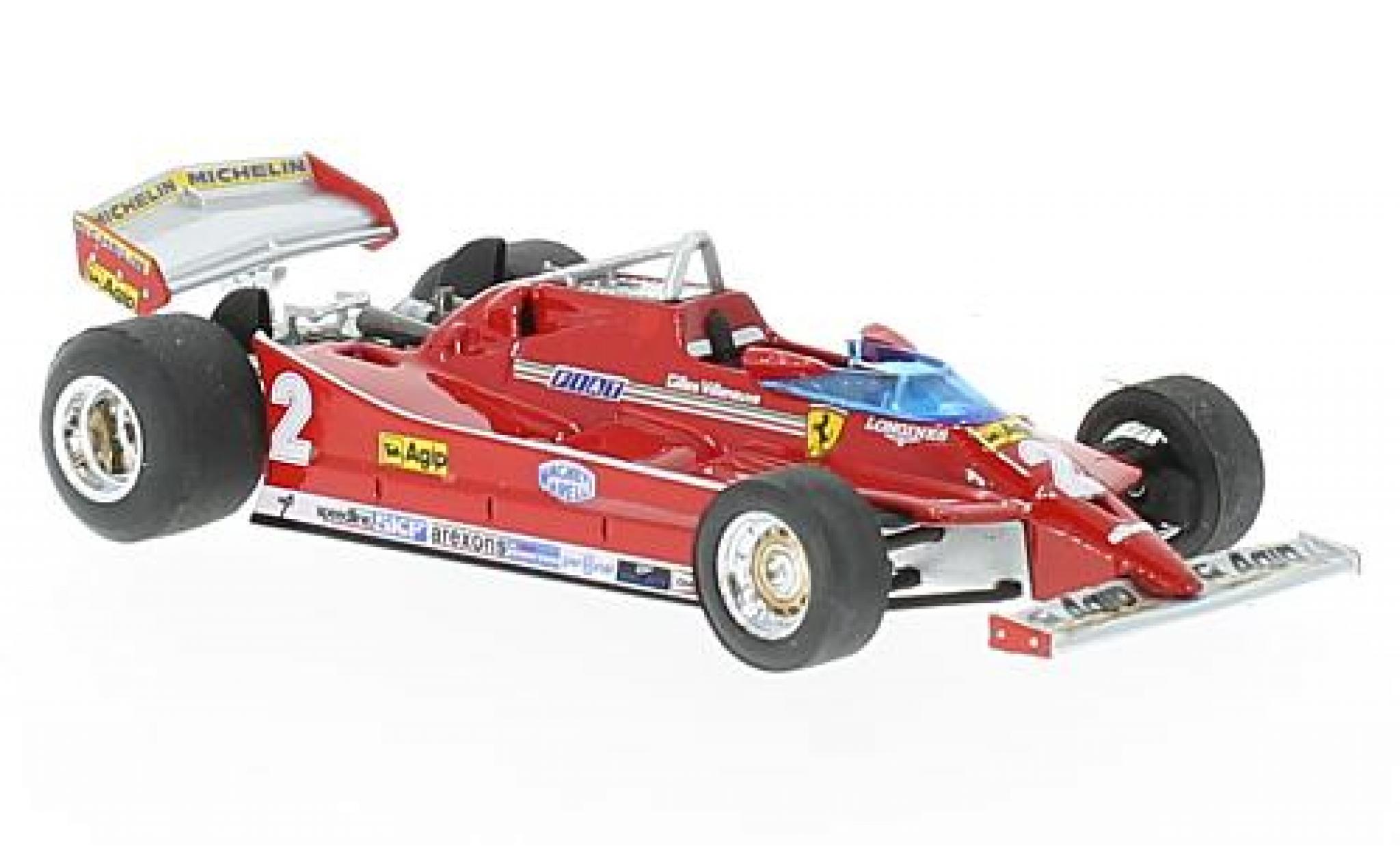 Ferrari 126 1/43 Brumm C turbo No.2 Formel 1 GP Italien 1980 G.Villeneuve modelauto