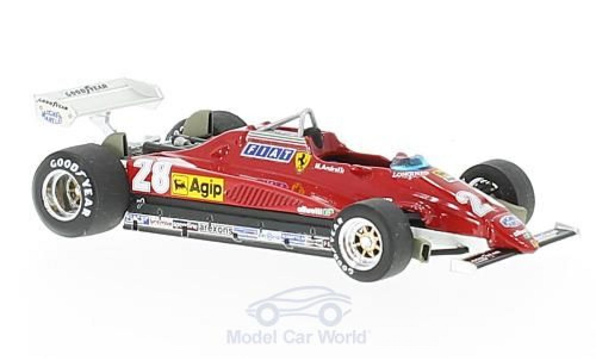 Ferrari 126 1982 1/43 Brumm C2 turbo No.28 Formel 1 GP Italien 1982 M.Andretti modelauto