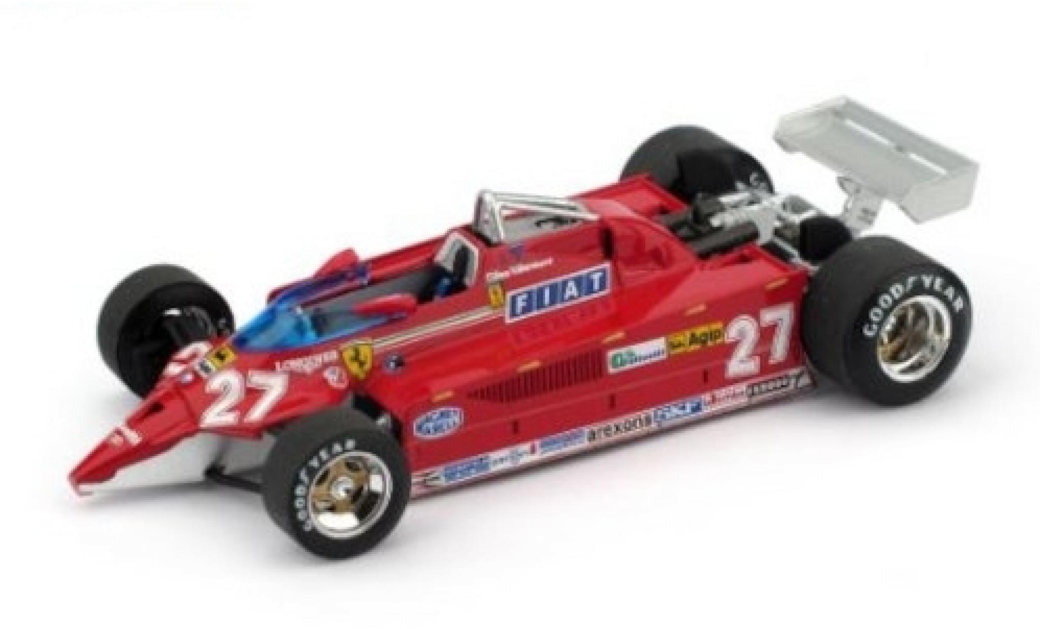 Ferrari 126 1/43 Brumm CK turbo No.27 Scuderia Aeroporto di Treviso-Istrana 1981 Duell mit Lockheed F-104 G.Villeneuve modelauto