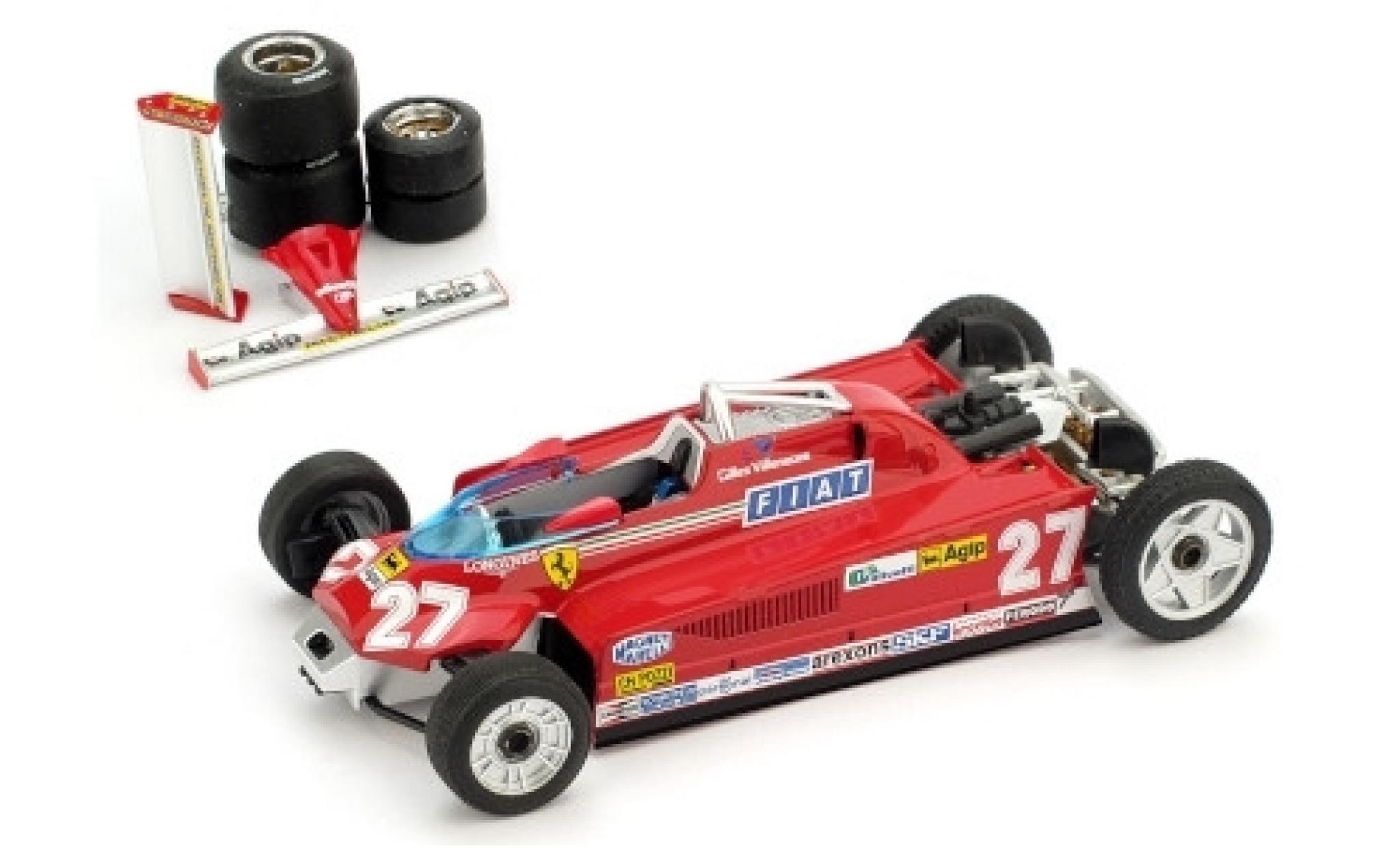 Ferrari 126 1/43 Brumm CK Turbo No.27 Scuderia Formel 1 GP Monaco 1981 Transportversion G.Villeneuve modelauto