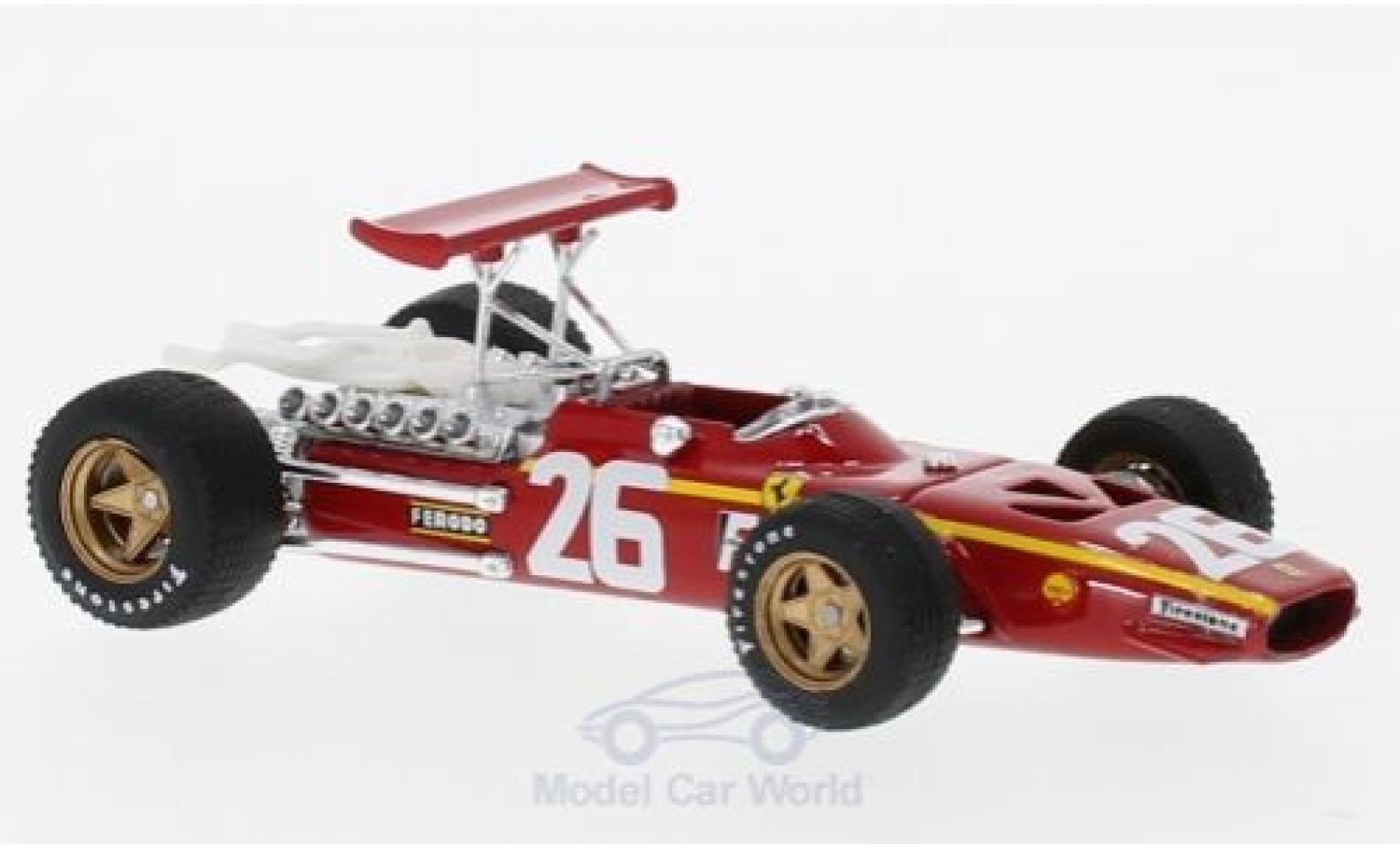 Ferrari 312 P 1/43 Brumm F1 No.26 Formel 1 GP Frankreich 1968 J.Ickx modelauto