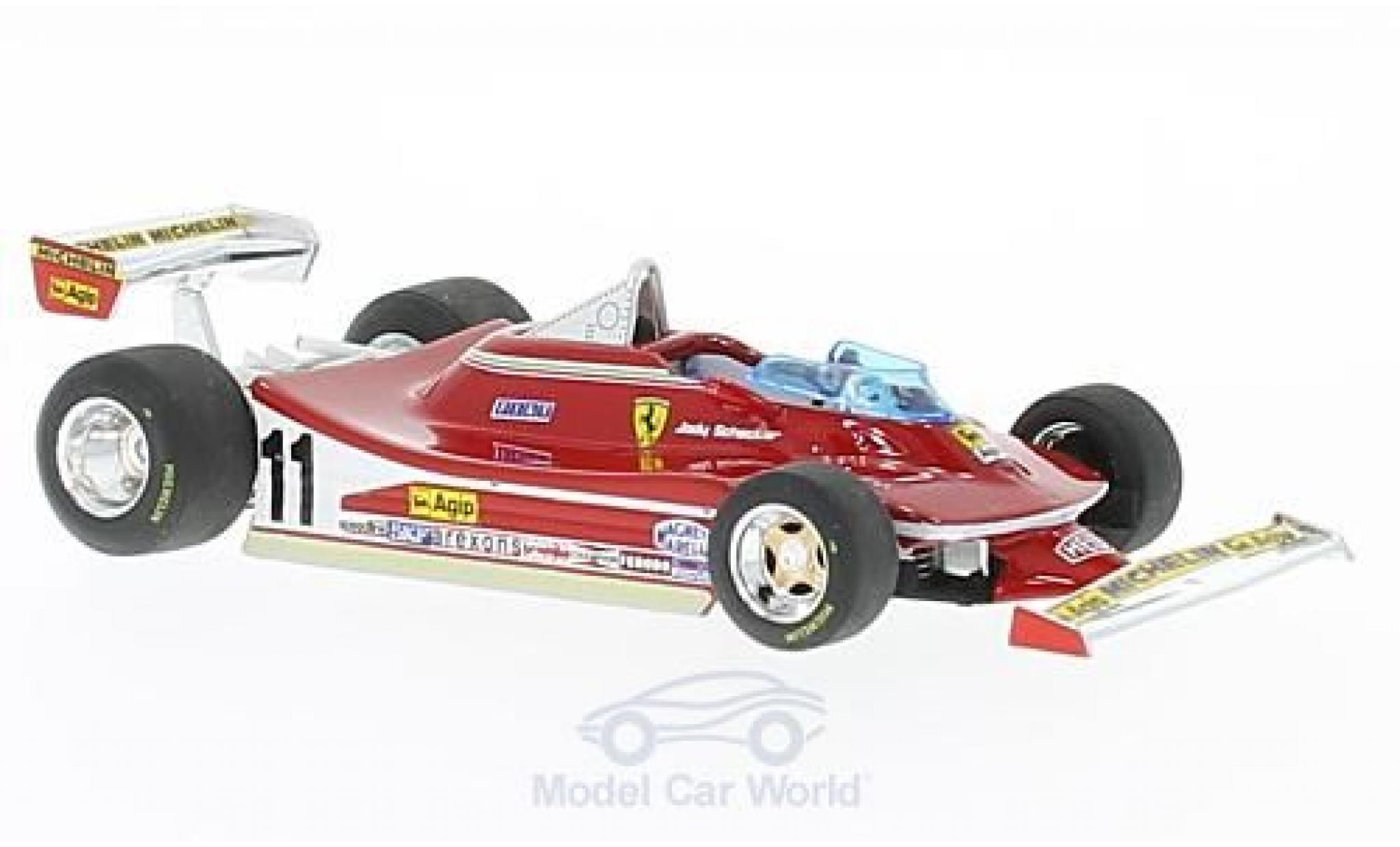 Ferrari 312 1/43 Brumm T4 No.11 und 12 Formel 1 1979 Presentation Fiorano J.Scheckter/G.Villeneuve modelauto