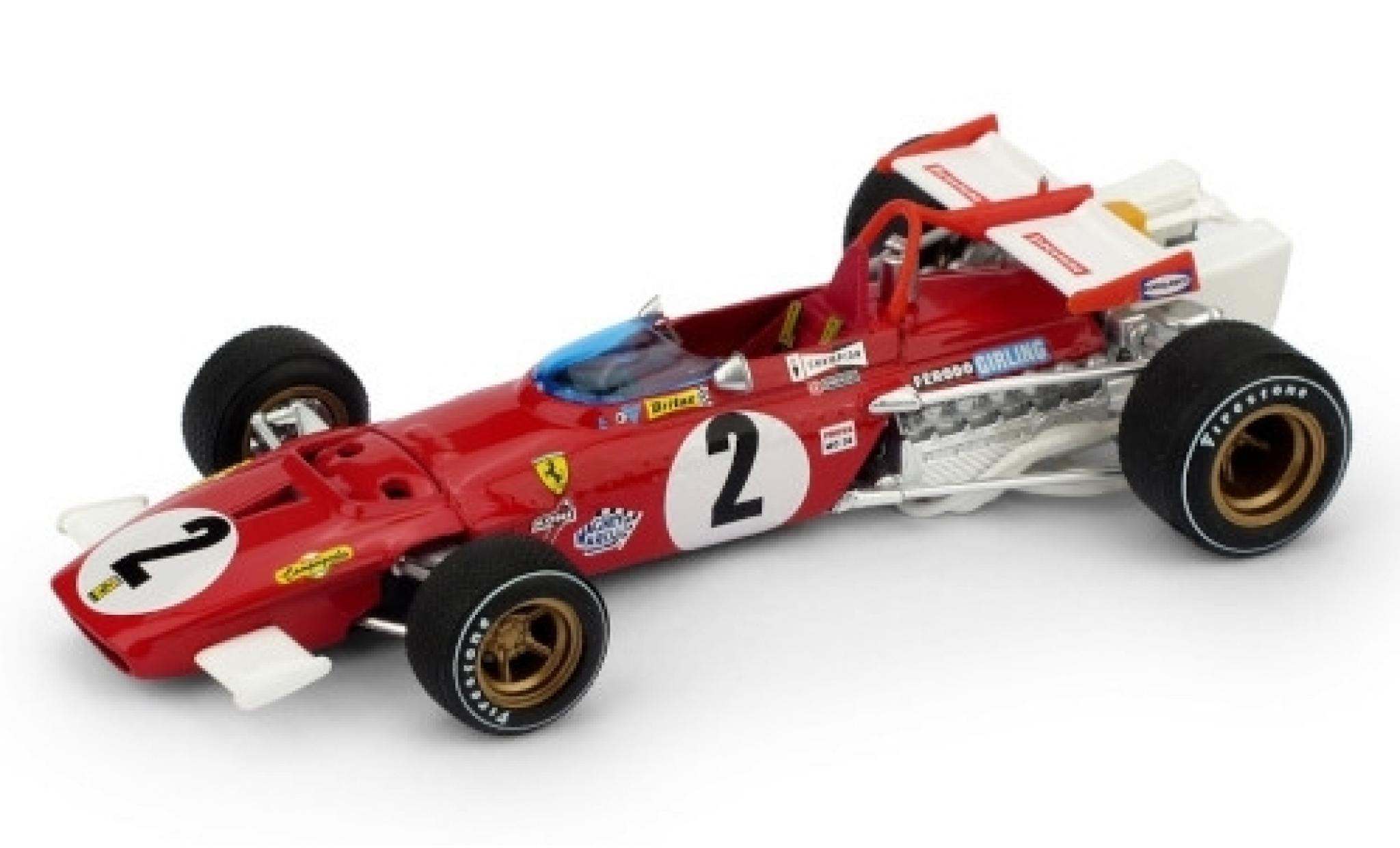 Ferrari 312 1/43 Brumm B No.2 Scuderia Formel 1 GP Italien 1970 J.Ickx modelauto