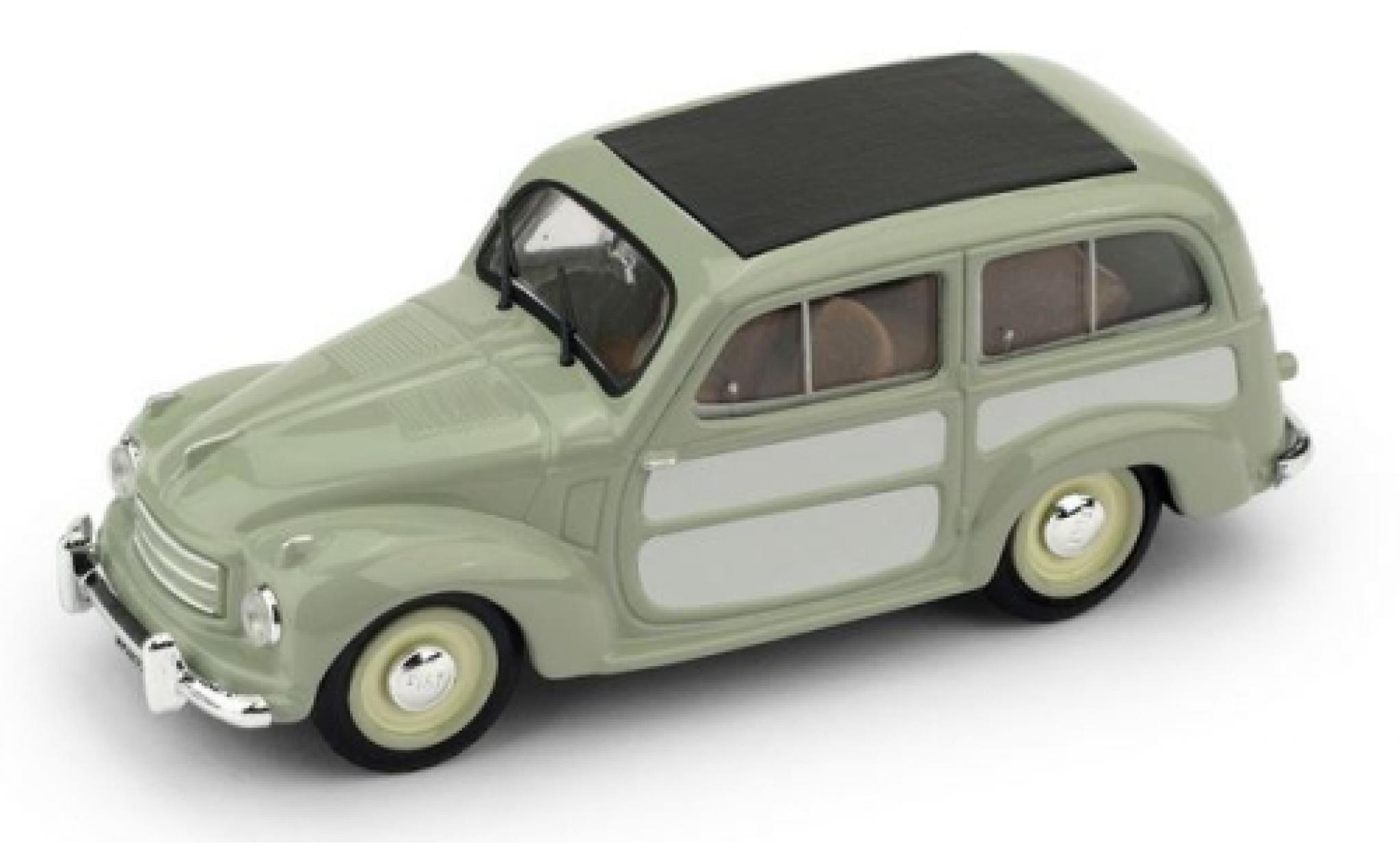 Fiat 500 1/43 Brumm C Belvedere groen/grijs 1951 modelauto