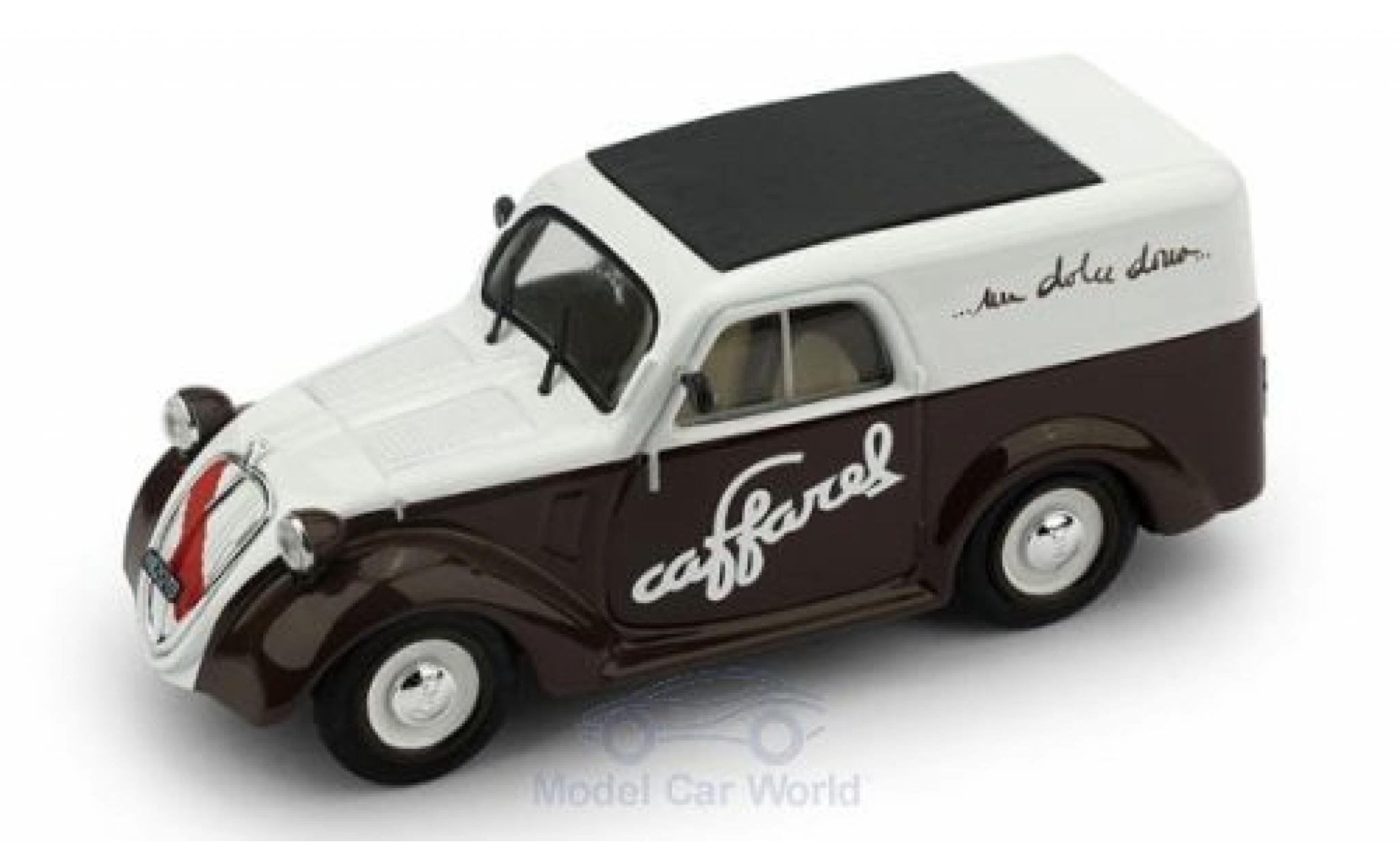 Fiat 500 1/43 Brumm B Furgone Caffarel Chocolate 1950 modelauto