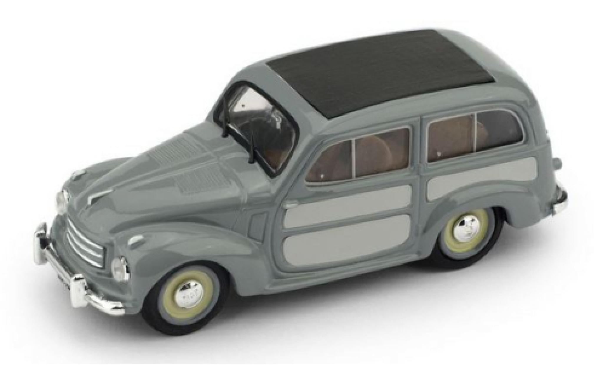 Fiat 500 1/43 Brumm C Belvedere grijs/grijs 1951 modelauto