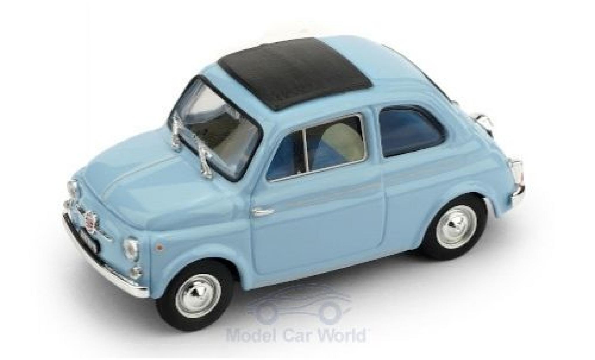 Fiat 500 1/43 Brumm D blauw 1962 modelauto