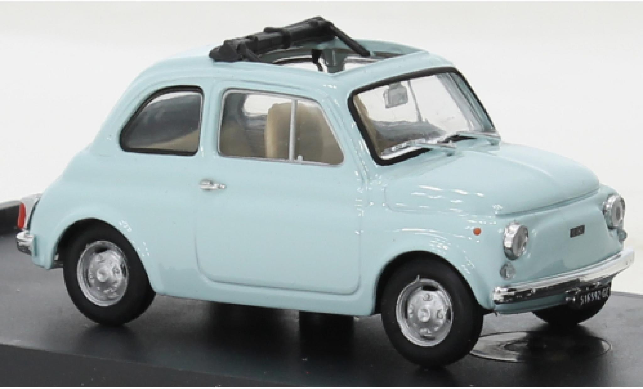 Fiat 500 1/43 Brumm R blauw 1972 1:43 modelauto