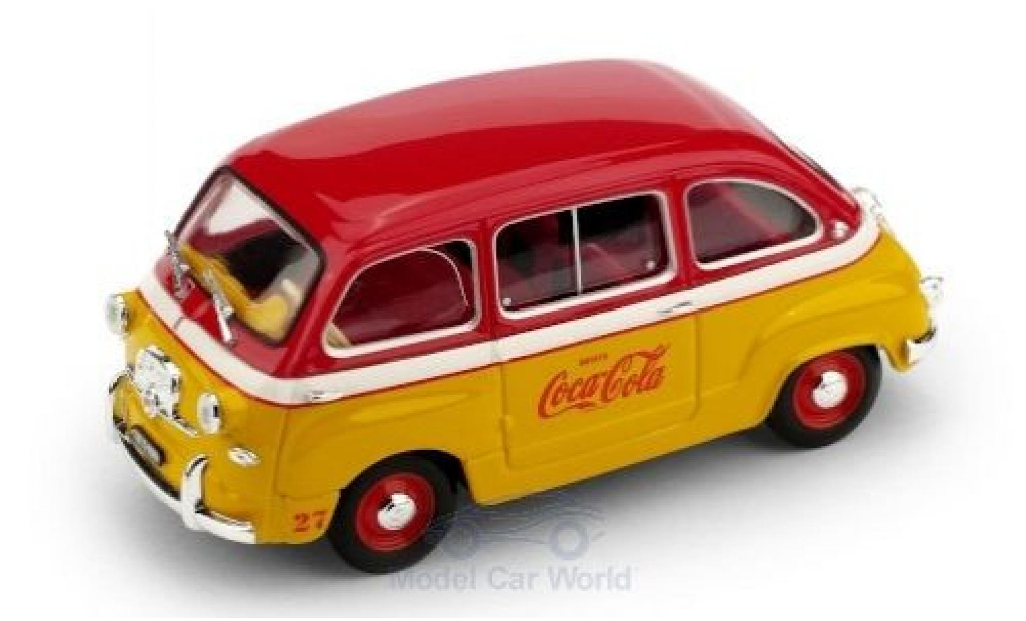 Fiat 600 1/43 Brumm D Multipla Coca Cola 1960 Olympiade Rom modelauto