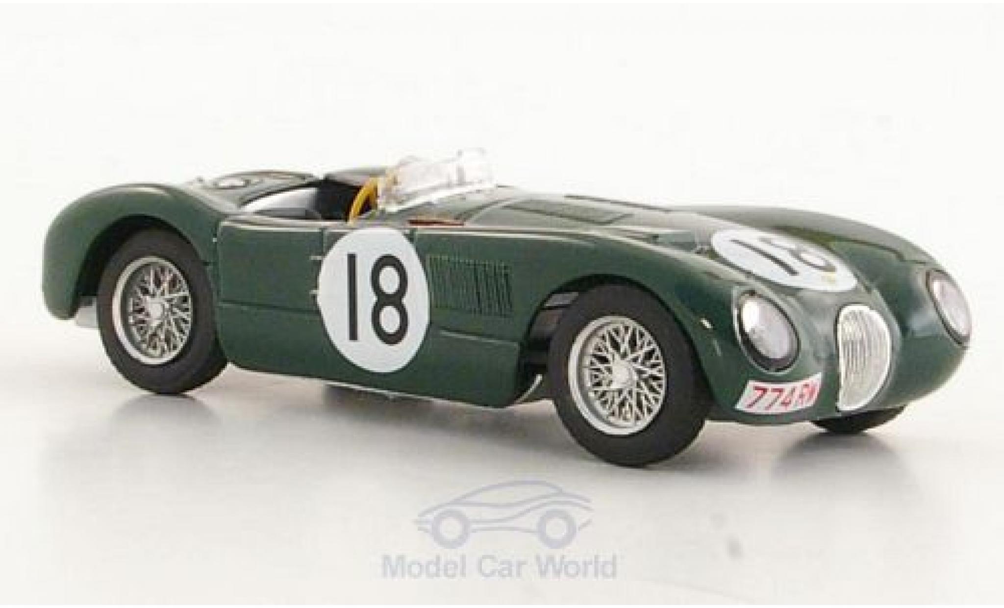 Jaguar C-Type 1/43 Brumm No.18 24h Le Mans 1953 T.Rolt/D.Hamilton modelauto