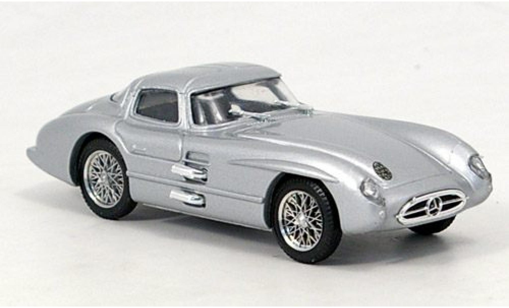 Mercedes 300 1/43 Brumm SLR Coupe grijs 1955 modelauto