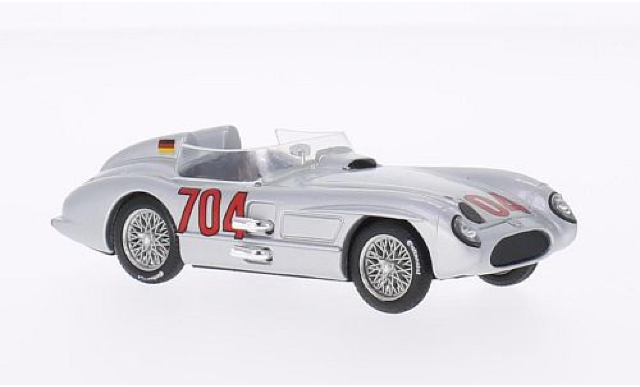 Mercedes 300 1/43 Brumm SLR No.704 Mille Miglia 1955 H.Hermann modelauto
