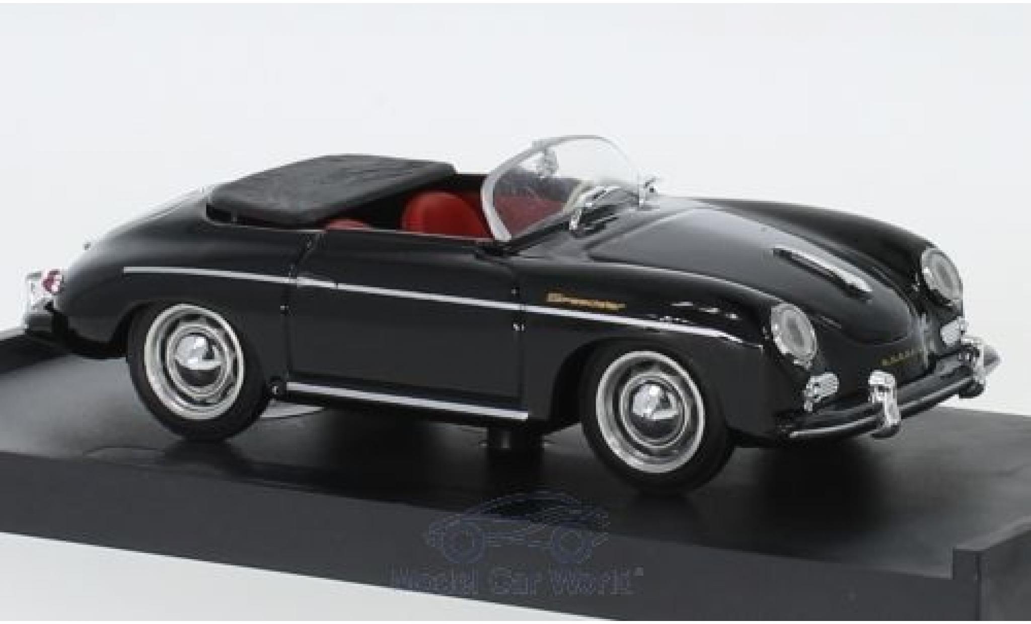 Porsche 356 1/43 Brumm Speedster zwart 1952 modelauto