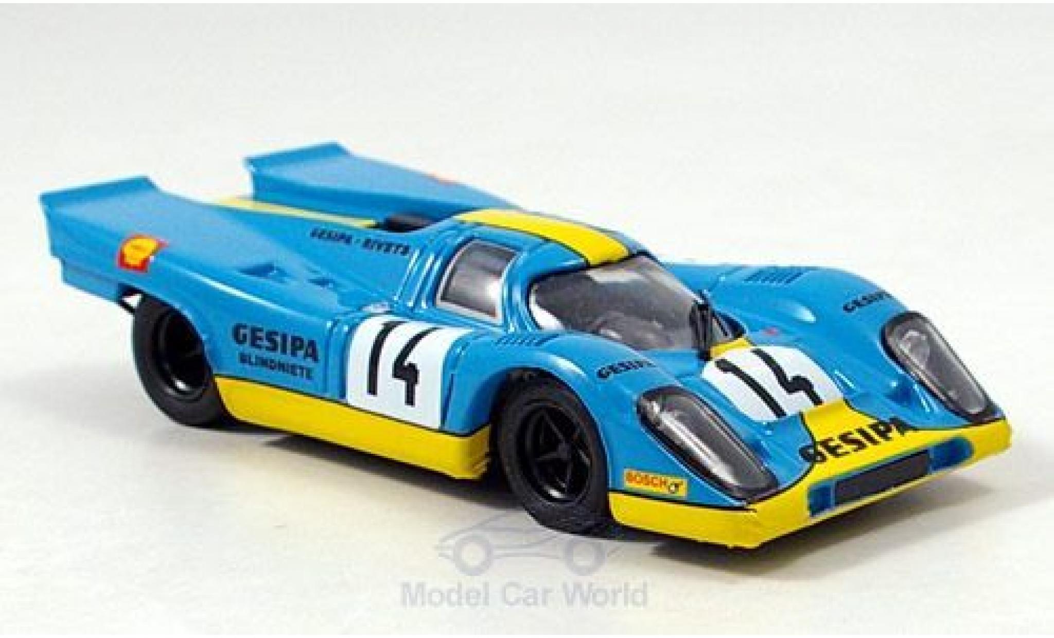 Porsche 917 1970 1/43 Brumm K No.14 Gesipa Racing Team 1000km Monza 1970 J.Neuhaus/R.Kelleners modelauto