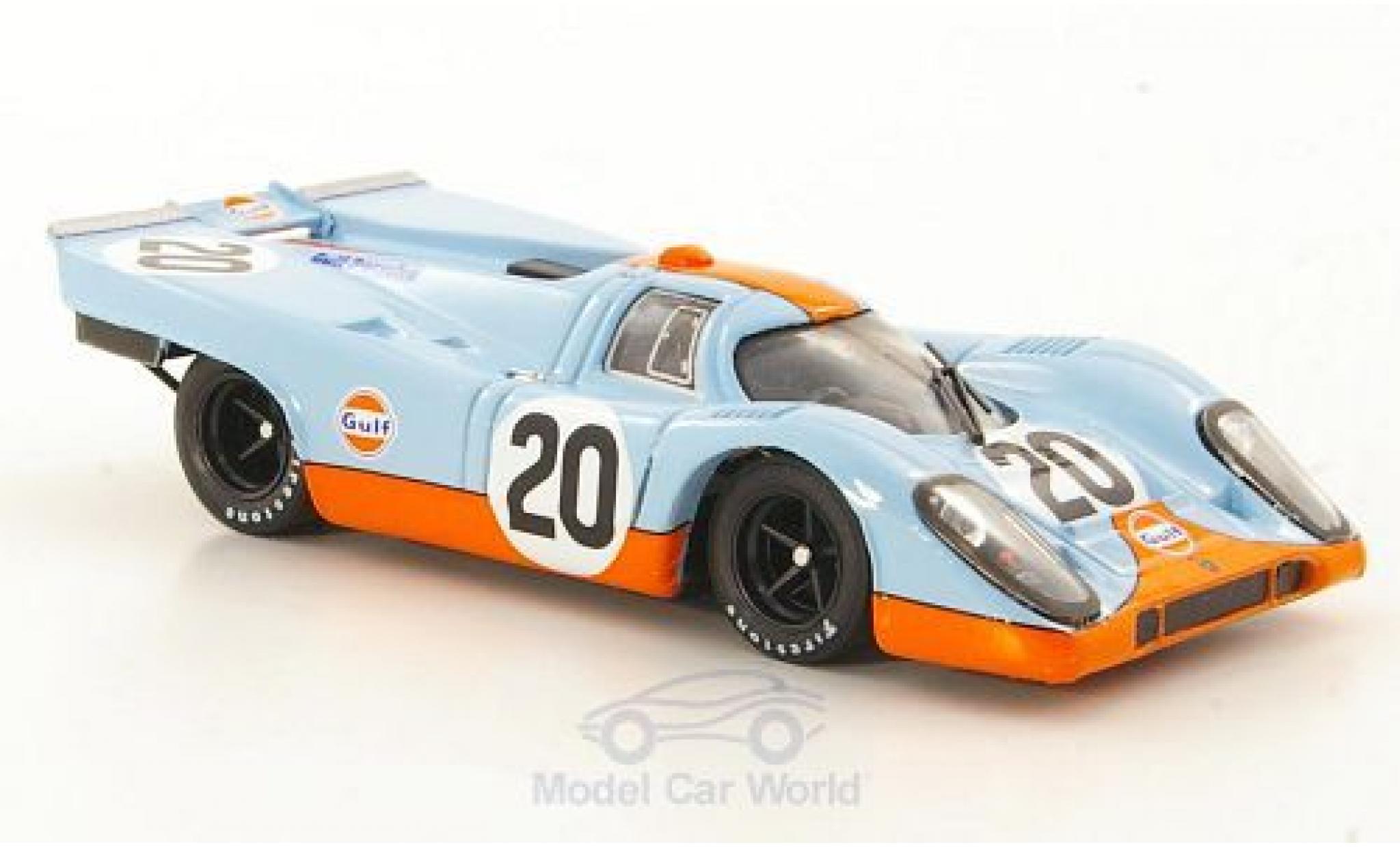 Porsche 917 1970 1/43 Brumm K No.20 JWA-Gulf Racing Team 24h Le Mans 1970 J.Siffert/B.Redman ohne Vitrine modelauto