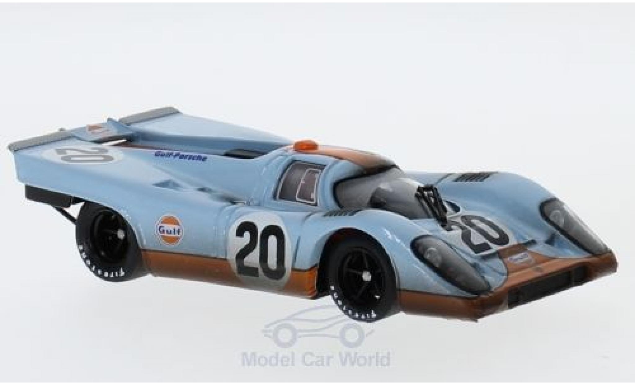 Porsche 917 1970 1/43 Brumm K RHD No.20 JWA-Gulf Racing Team Gulf 24h Le Mans 1970 mit Rennspuren J.Siffert/B.Redman modelauto