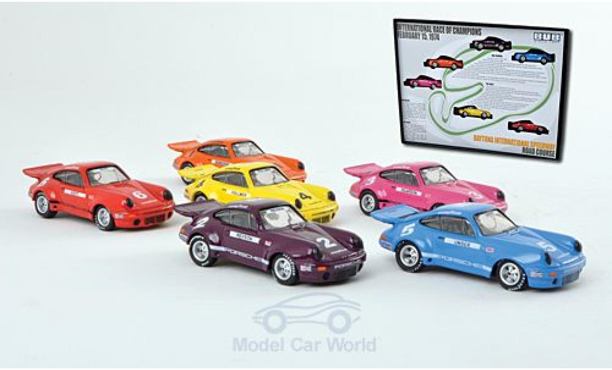 Porsche 911 1/87 Bub 3.0 RSR IROC-Set: 6 St&uuml;ck modelauto