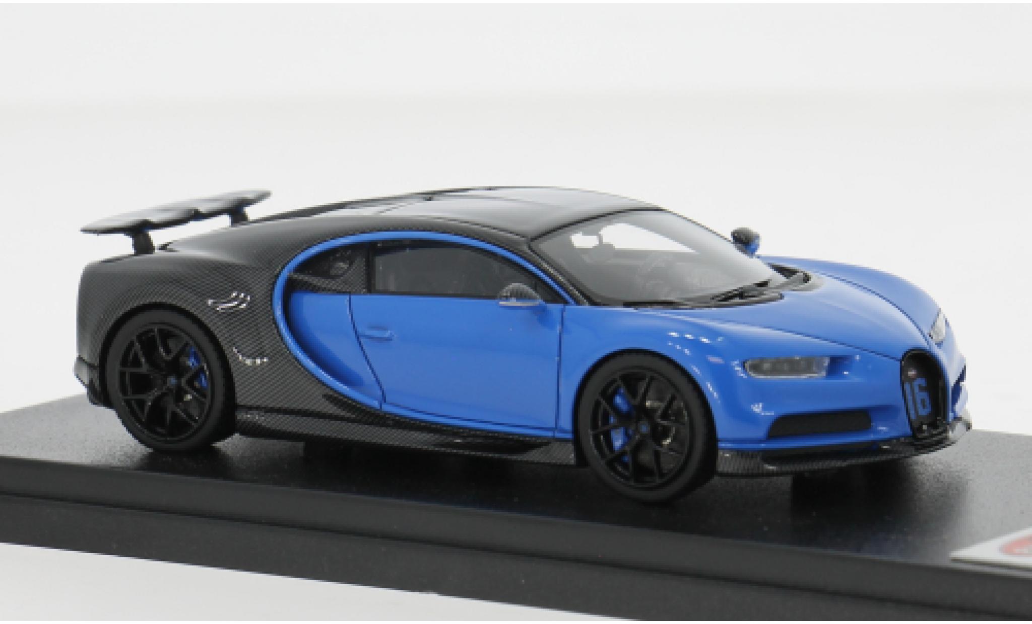 Bugatti Chiron 1/43 Look Smart Sport grijs/blauw 1:43 modelauto
