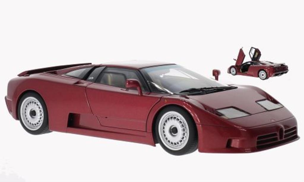 Bugatti EB110 1/18 Autoart GT metallic rood 1991 modelauto