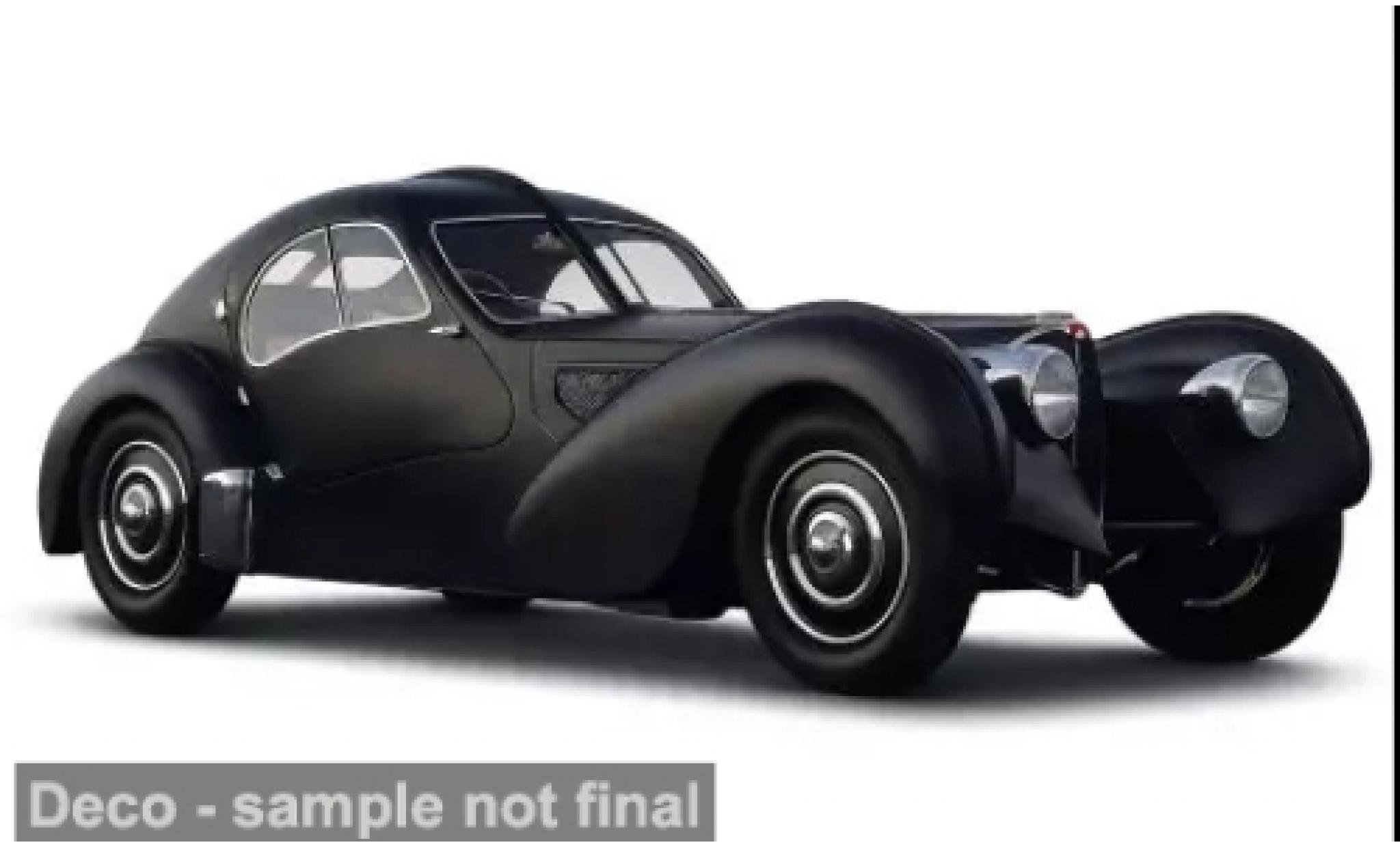 Bugatti 57 1/12 Norev Type SC Atlantic zwart 1937 1:12 modelauto