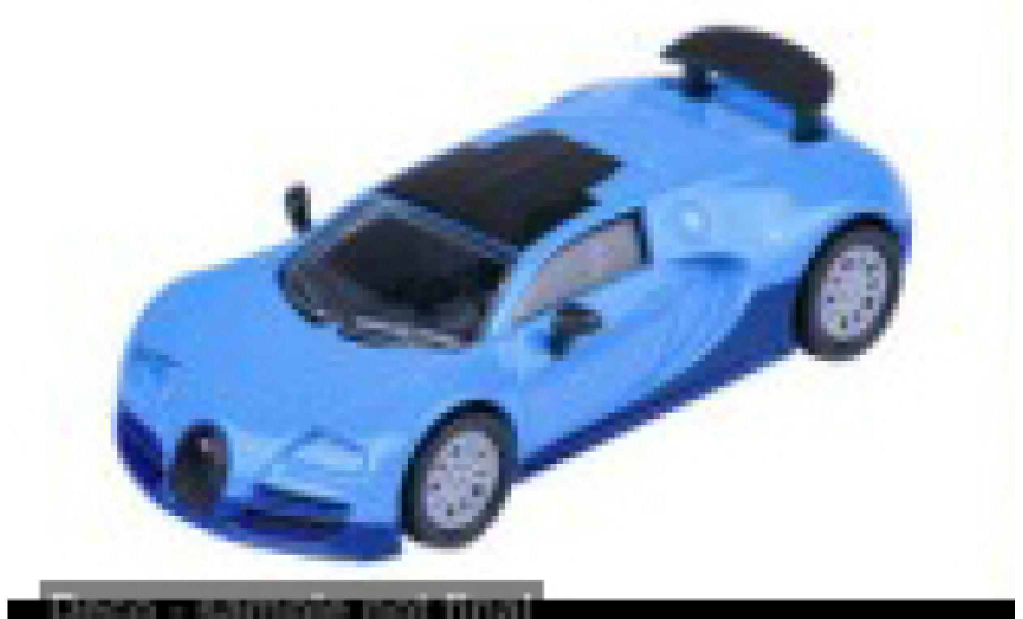 Bugatti Veyron 1/64 Majorette 16.4 Super Sport blauw 2005 1:64 modelauto